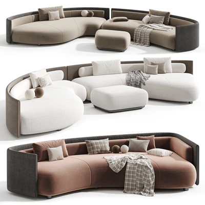 Bezier Cord Outdoor Sofa by Minotti — View 4