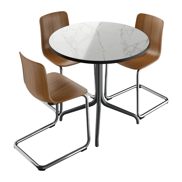 Vitra HAL Cantilever & Vitra Belleville Table (Bistro) — Descargar