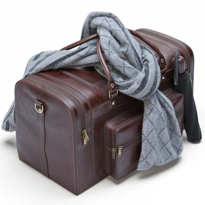 Leather Military Duffle Bag — Ver 2