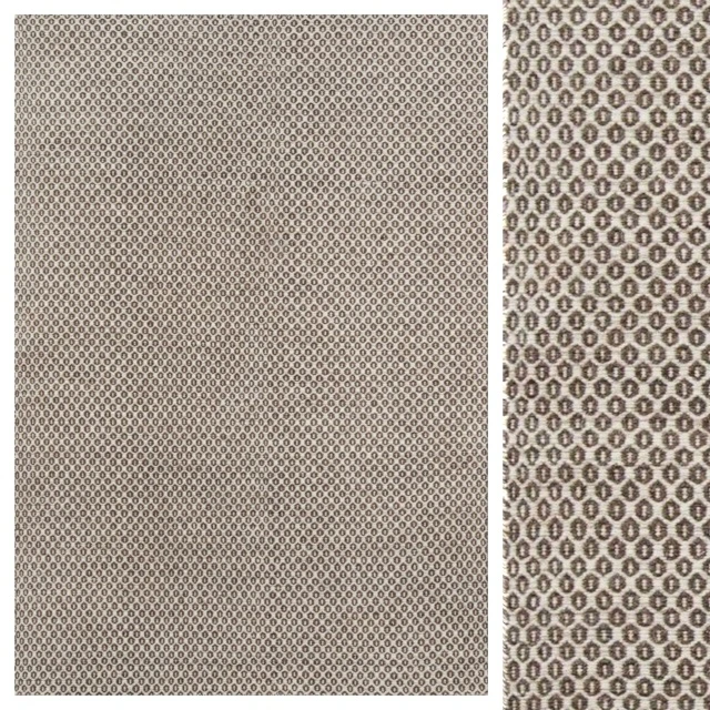 Wood Brown / Chiffon White Flat Weave Rug — Descargar