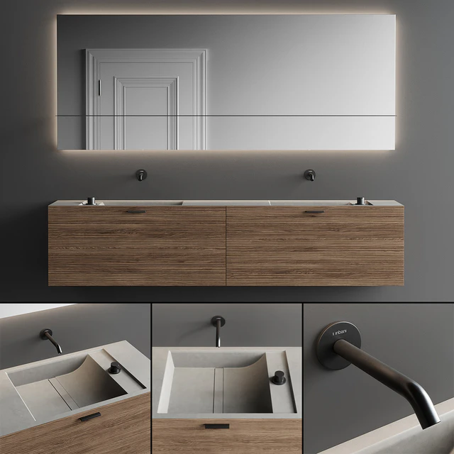 Inbani Grate 03 Vanity Unit Set 4 — Скачать