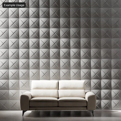 geometric pyramid concrete wall tile texture slate grey — Вид 4