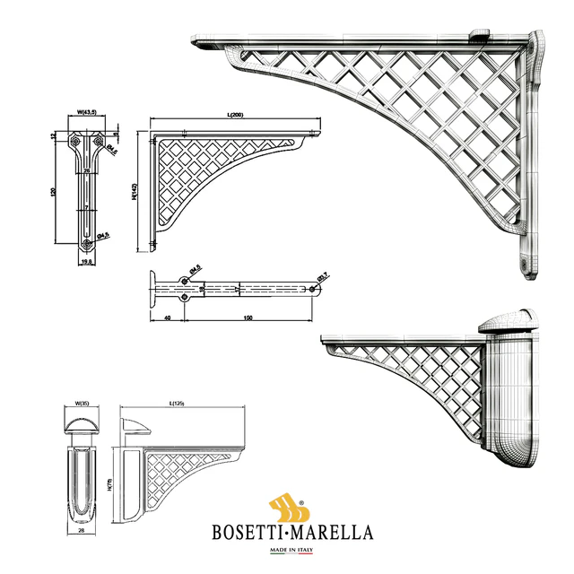Полкодержатели Bosetti Marella. Часть 4 — Скачать