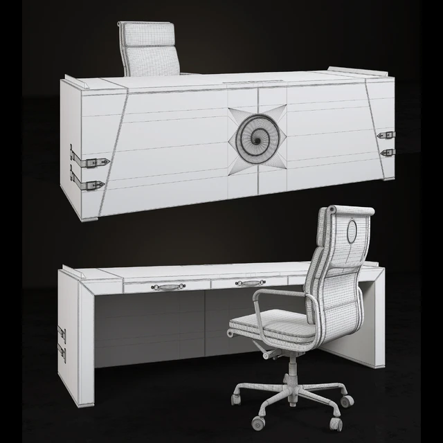 Desk and chair ART EDGE — Descargar