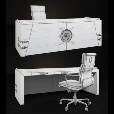 Desk and chair ART EDGE — Ver 3