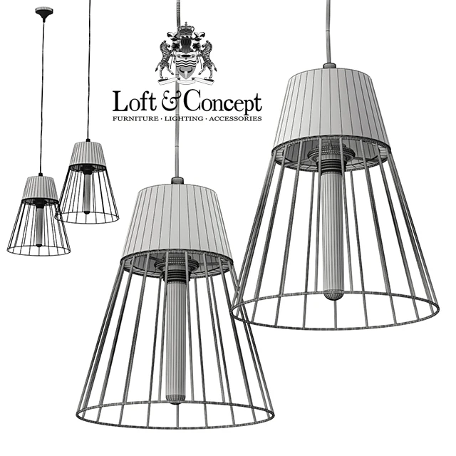 Подвесной светильник Cement Droplight Pendant Light cone — Скачать