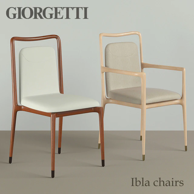 Giorgetti ibla chairs &amp; memos rectangular table — Descargar
