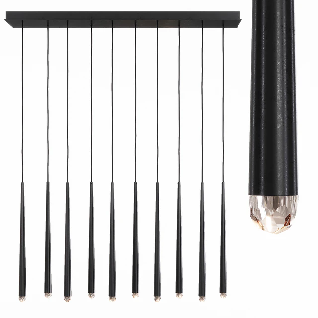 Restoration Hardware AQUITAINE LINEAR CHANDELIER 48 Black — Скачать