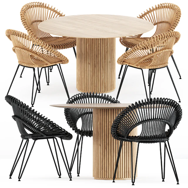 Roxy armchair by janusetcie and Palais Royal table by Asplund — Descargar