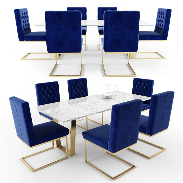 Cameron Velvet Dining Chair — Descargar