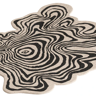 Naz Carpet Irregular Shaped Throw Rug — View 3