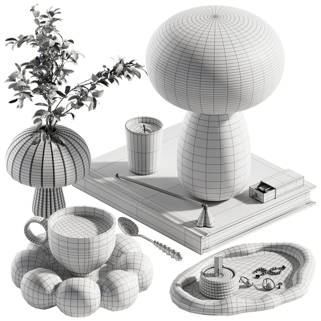 Decorative set ch2 in two colours: Pink\Beige — Скачать