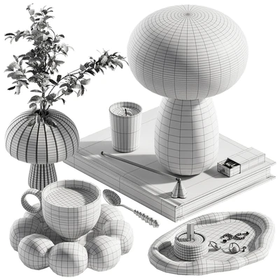 Decorative set ch2 in two colours: Pink\Beige — Вид 4