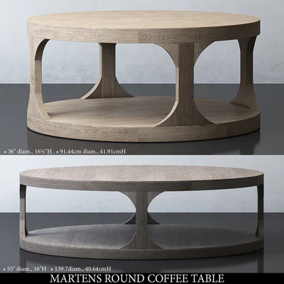 MARTENS ROUND COFFEE TABLE — download