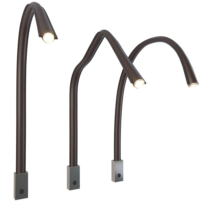 Wall lamp Flexiled Ap L90 Leather from Contardi — Descargar