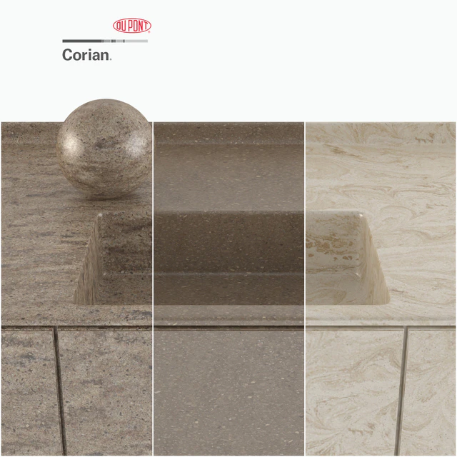 Dupont Corian Kitchen Countertops Brown 1 — Скачать