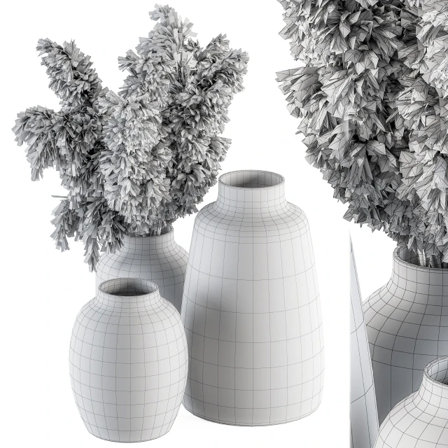 Vase and Plant Decorative Set - Set 84 — Descargar