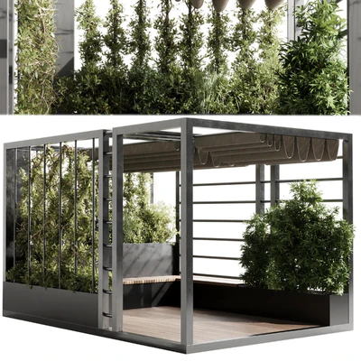 Landscape Furniture with Pergola and Roof garden 09 — Вид 4