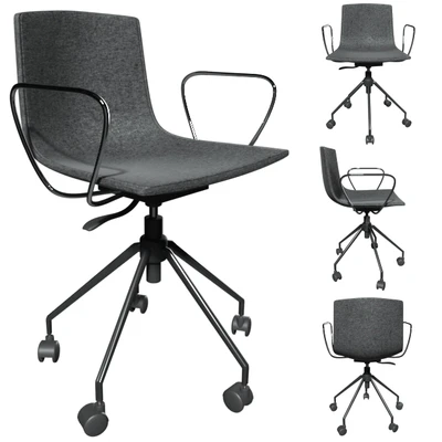 DASH | Office chair with armrests (modified) — Ver 2