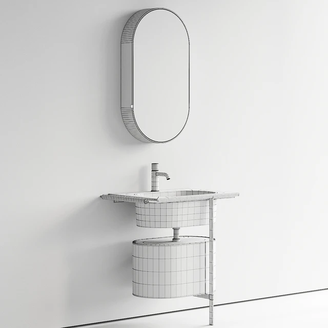 Ceramica Cielo Kyros Single Vanity Unit Set 2 — Скачать
