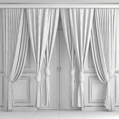 Curtains with balcony doors 512C — Ver 4