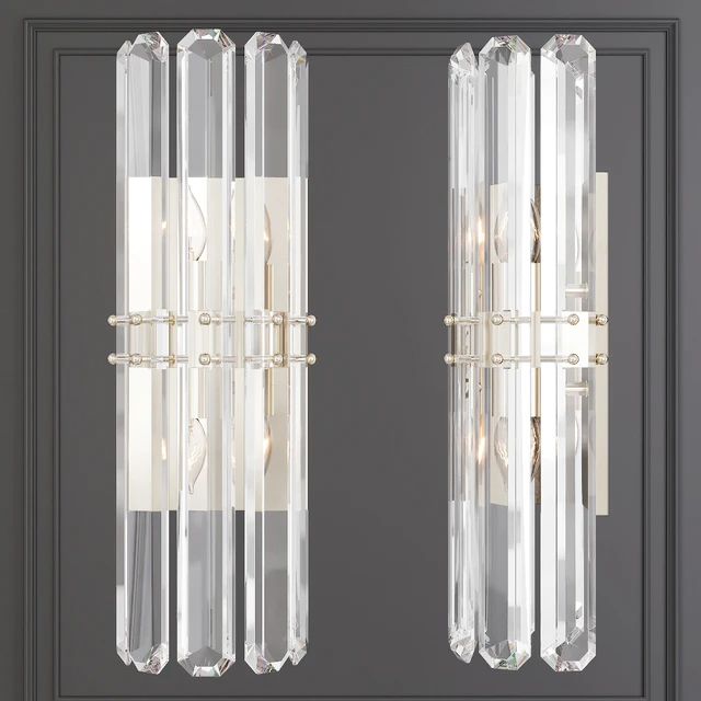 Restoration Hardware BONNINGTON TALL SCONCE Nickel — Descargar