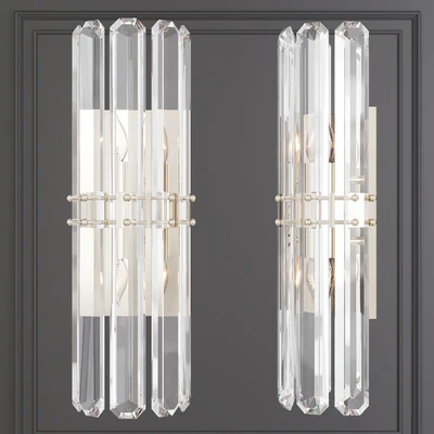 Restoration Hardware BONNINGTON TALL SCONCE Nickel — Ver 1