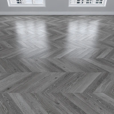 Parquet Oak gray, 3 types: herringbone, linear, chevron. — Ver 2