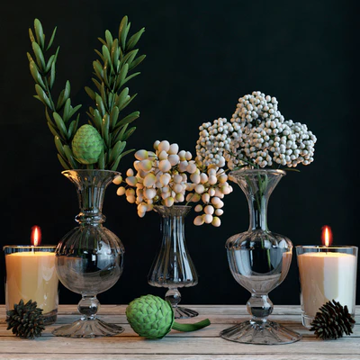 Set with green branches — Ver 1