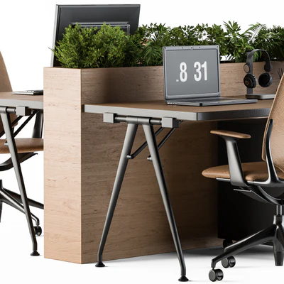 Office Furniture - employee Set 29 — Вид 3