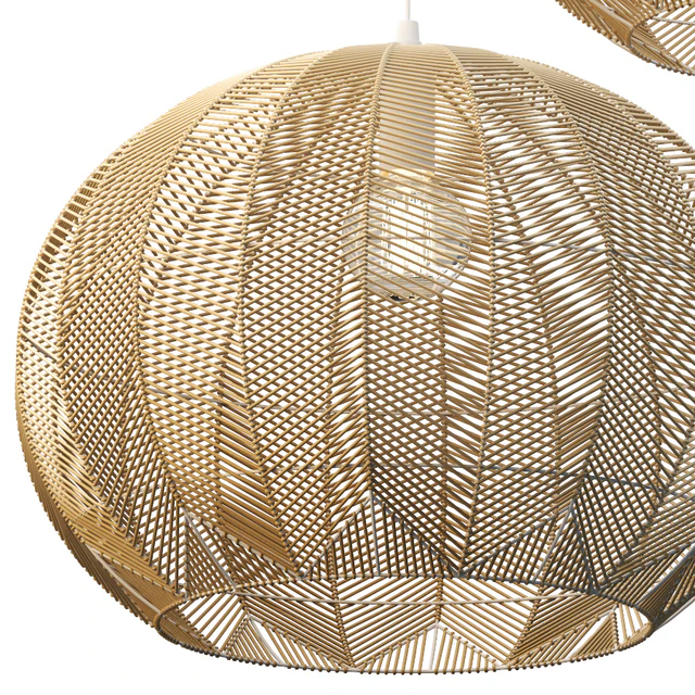 NATURAL ROUND RATTAN PENDANT — Descargar