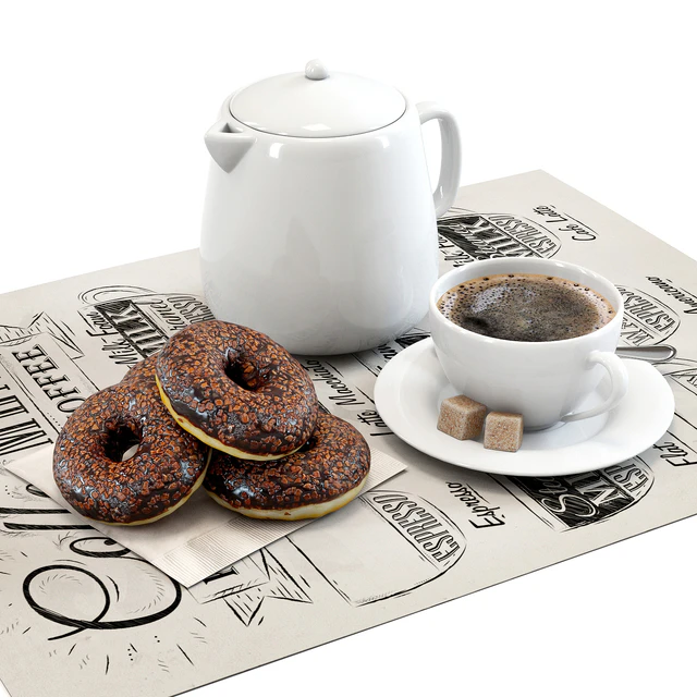 Coffee shop | Donuts set 01 — Descargar