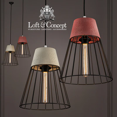 Подвесной светильник Cement Droplight Pendant Light cone — Вид 1