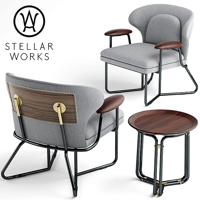 Armchair STELLAR WORKS CHILLAX LOUNGE CHAIR — Descargar