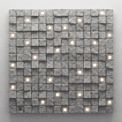 Panel stone cube — Вид 1