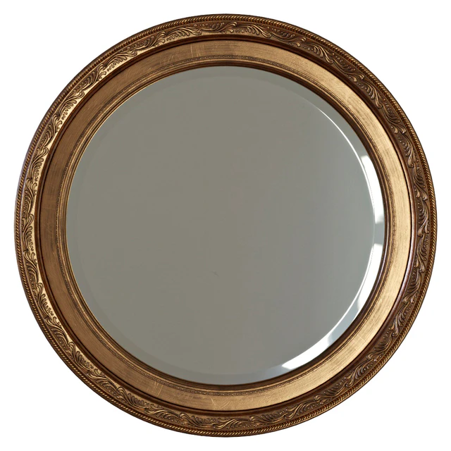 Round mirror in a frame — Descargar