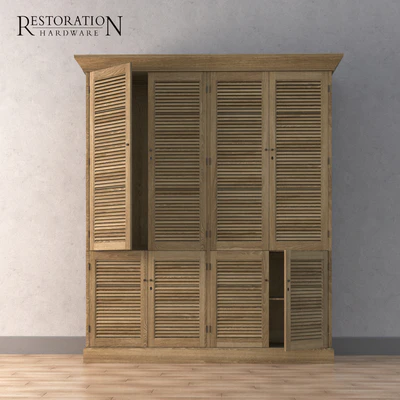 Restoration Hardware Shutter DOUBLE WARDROBE — Descargar