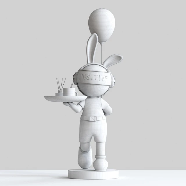 Rabbit sculpture shelving — Descargar
