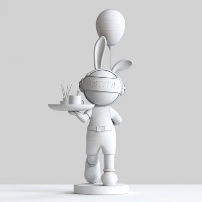 Rabbit sculpture shelving — Ver 2