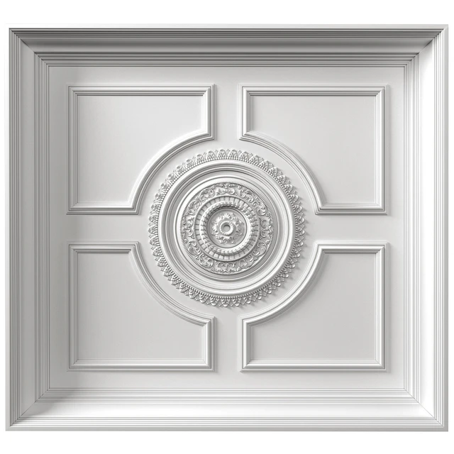 Потолок в классическом стиле.Classic coffered ceiling — Скачать