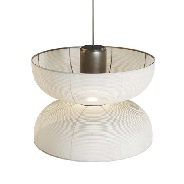 Japanese Wabi-Sabi Fabric Pendant Lights style AD — Descargar