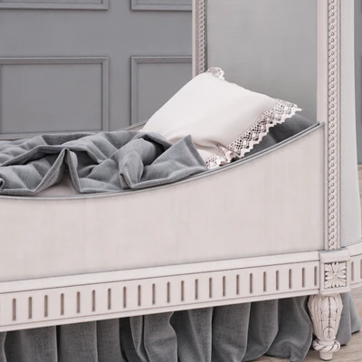 RH Belle Upholstered Toddler Bed (Antique Grey Mist) — Ver 3