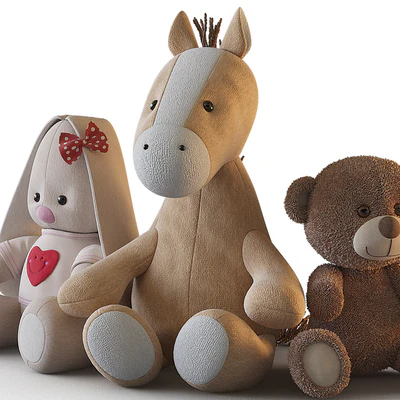 Three plush toys — Ver 3