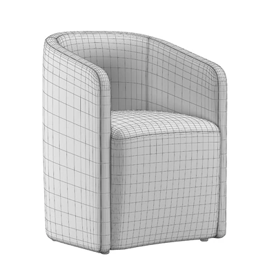 AURELIE BARRELBACK FABRIC ARMCHAIR — Вид 5