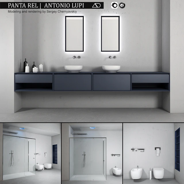 Bathroom furniture set Panta Rel 2 — Descargar