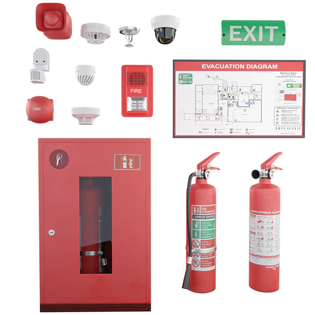 Security and fire alarms Fire extinguishers and sensors — Descargar