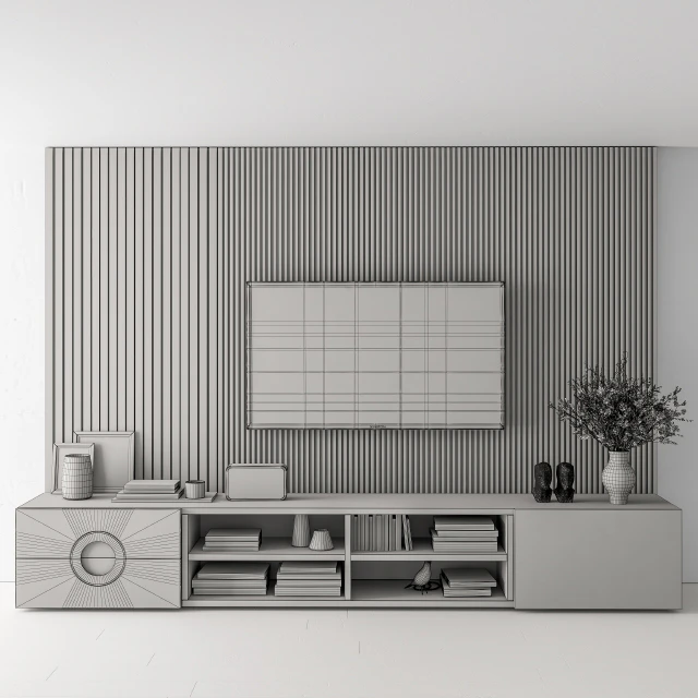 TV Wall Stone and Wood - Set 16 — Download