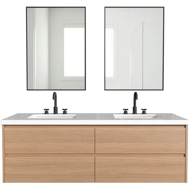 Modern Bathroom Furniture.Washbasin Cabinet With Built-in Basin — Descargar