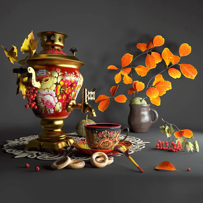 Russian tradition still life — Ver 1