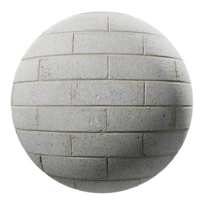 slim concrete block wall texture white — download